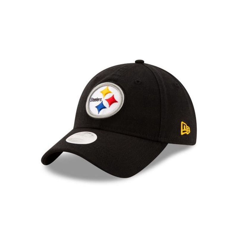 NFL Pittsburgh Steelers Womens Core Classic 9Twenty Adjustable (GVI2798) - Black New Era Caps